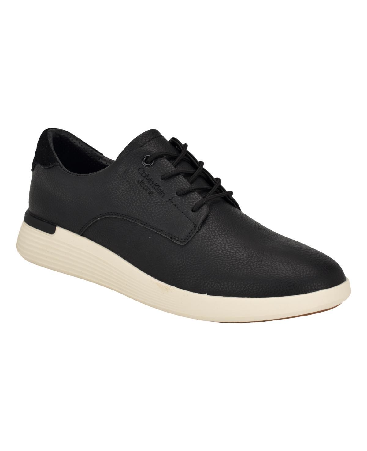 Calvin Klein Mens Gravin Round Toe Lace-Up Sneakers Product Image