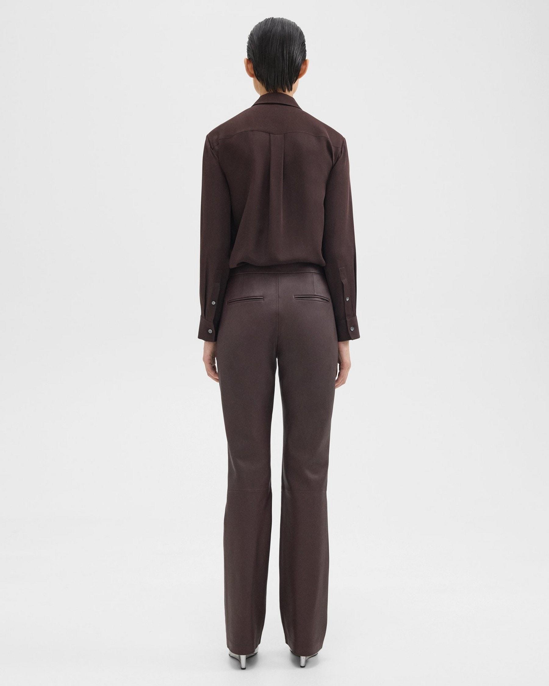 Slim-Straight Pant in Leather Product Image