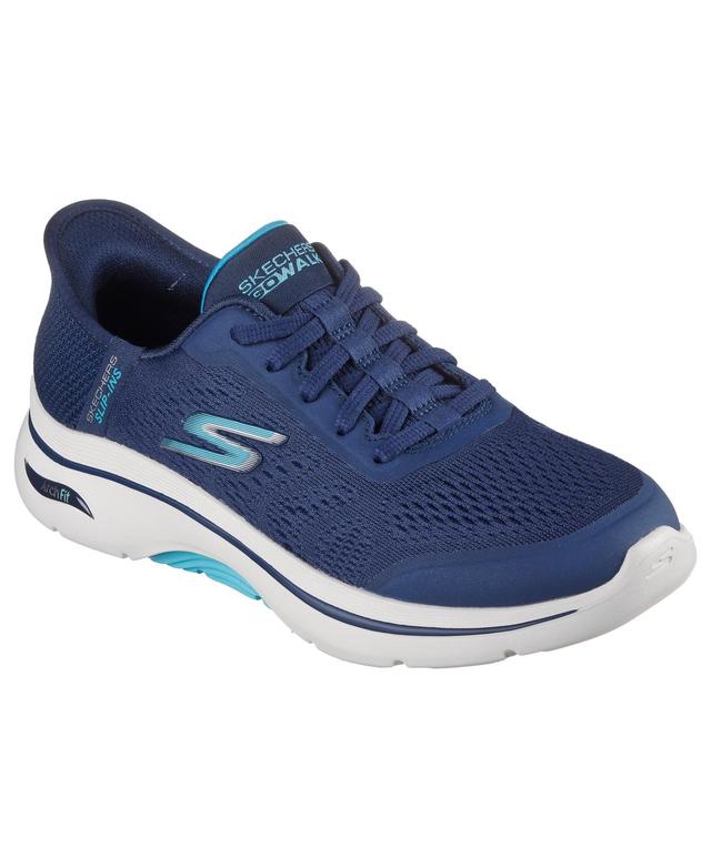 Skechers Womens Slip-Ins: Go Walk Arch Fit 2.0 Walking Sneakers from Finish Line - Navy Product Image