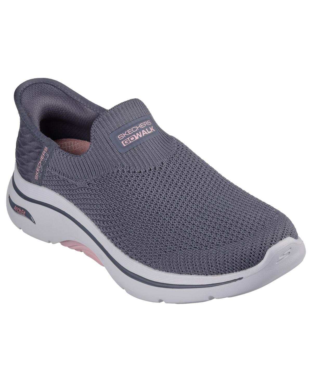 Skechers Womens Go Walk Arch Fit 2.0 - Val Walking Sneakers from Finish Line - Charcoal Product Image