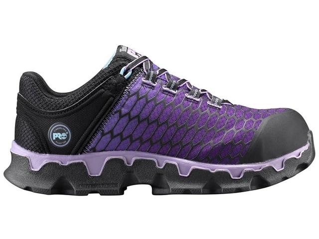 Timberland PRO Powertrain Sport Alloy Safety Toe EH (Black/Purple) Women's Industrial Shoes Product Image