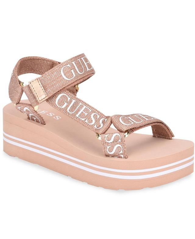 Guess Womens Avin Logo Sport Sandals Product Image