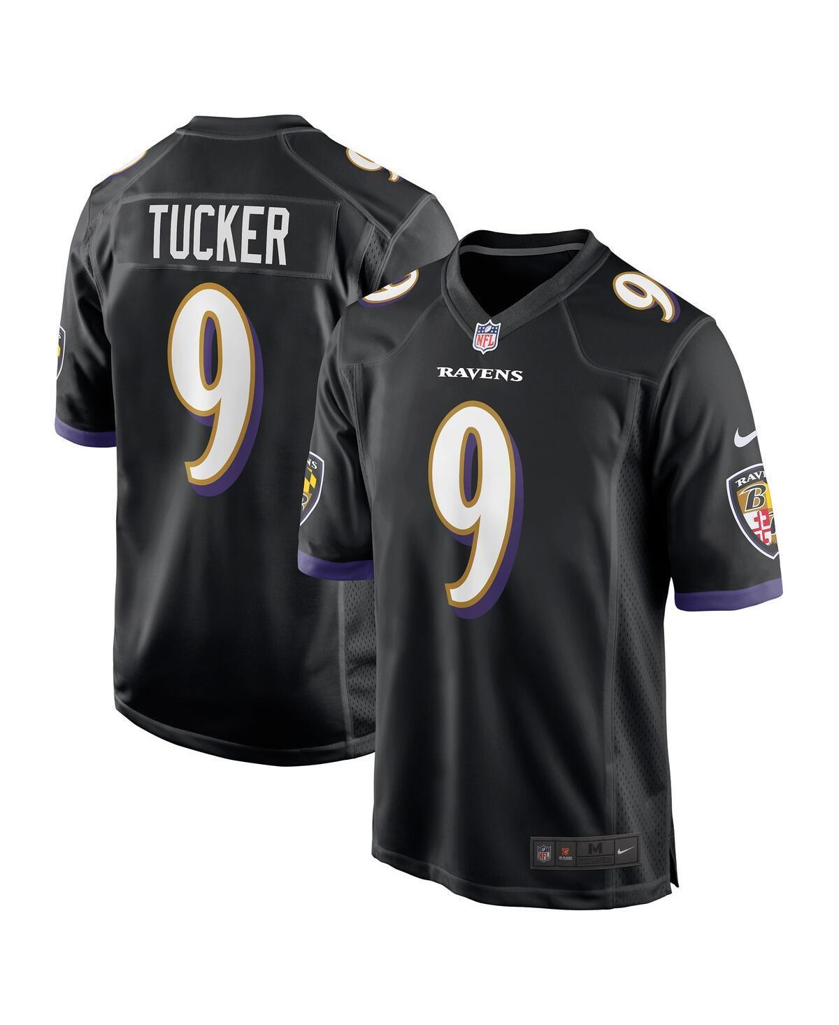 Mens Nike Justin Tucker Black Baltimore Ravens Player Game Jersey - Black Product Image