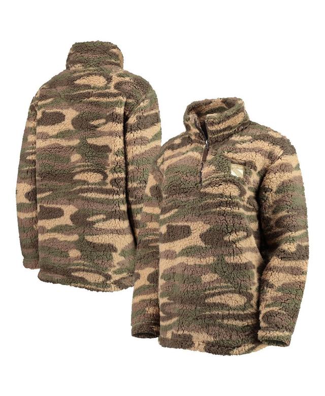 Womens G-III Sports by Carl Banks Camo New Jersey Devils Sherpa Quarter-Zip Jacket Product Image