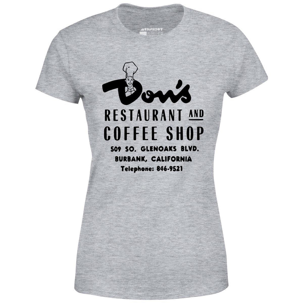 Don's Restaurant & Coffee Shop - Burbank, CA - Vintage Restaurant - Women's T-Shirt Female Product Image