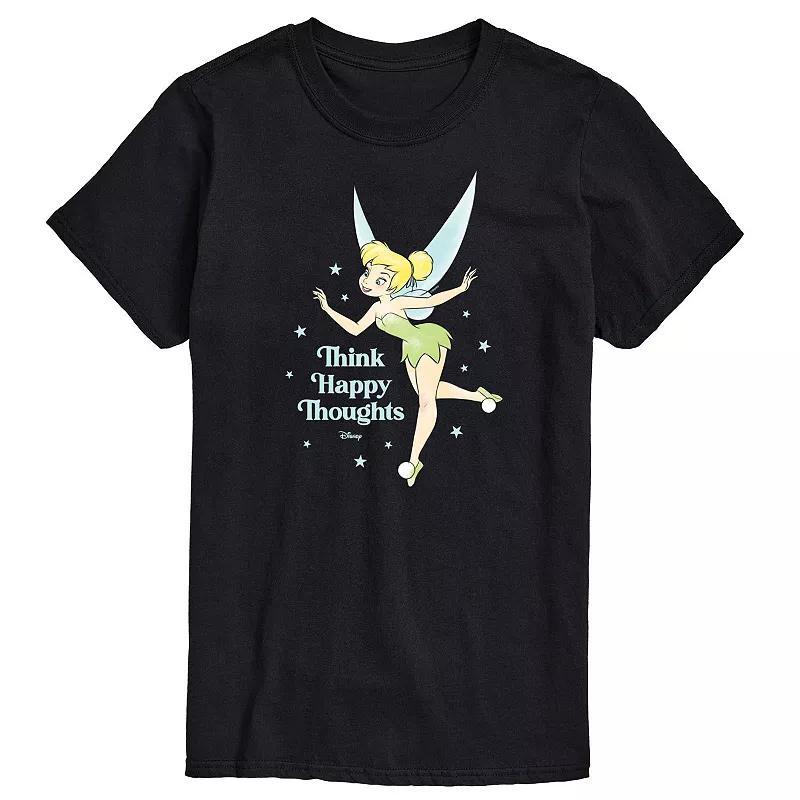 Disneys Tinker Bell Big & Tall Happy Thoughts Graphic Tee, Mens Product Image