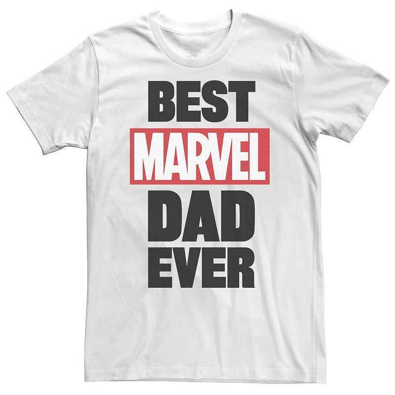 Big & Tall Marvel Best Marvel Dad Ever Tee, Mens Product Image