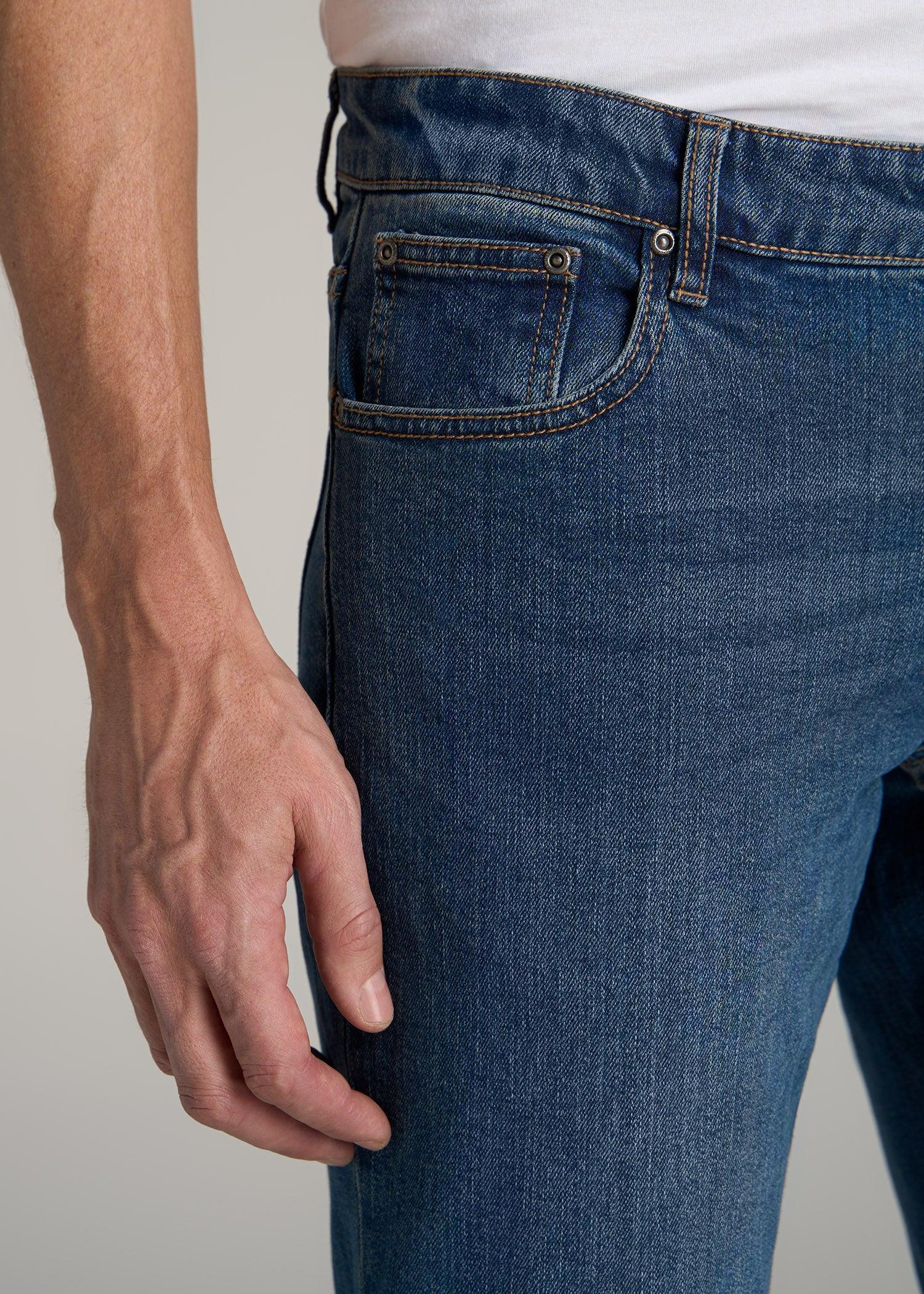 Carman TAPERED Jeans for Tall Men in Worn Blue Male Product Image