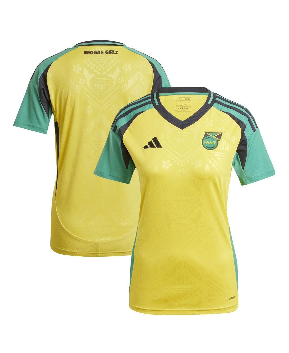 Adidas Womens Yellow Jamaica National Team 2024 Home Replica Jersey - Yellow Product Image