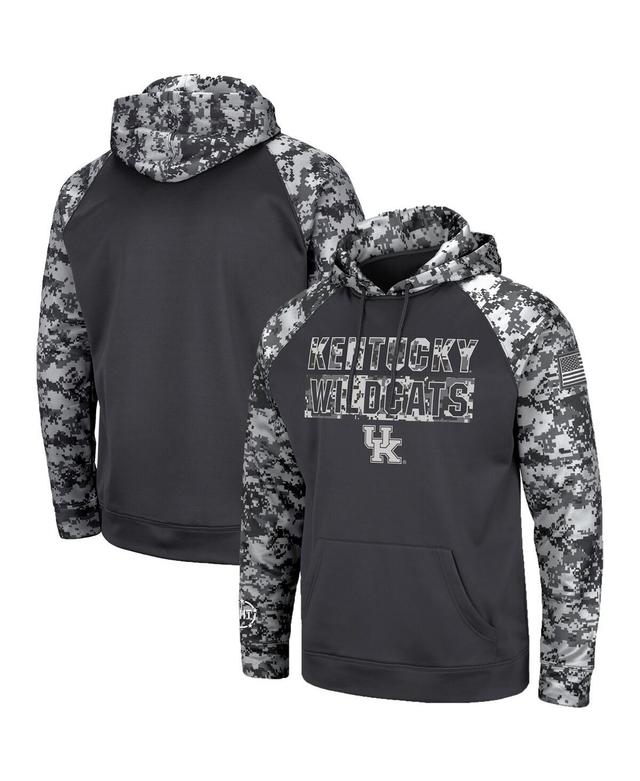 Mens Colosseum Charcoal Kentucky Wildcats Oht Military-Inspired Appreciation Digital Camo Pullover Hoodie Product Image