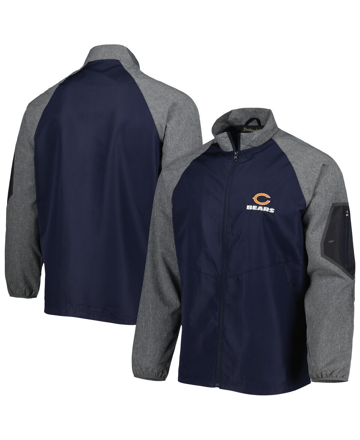 Mens Dunbrooke Navy Chicago Bears Hurricane Raglan Full-Zip Windbreaker Jacket Product Image