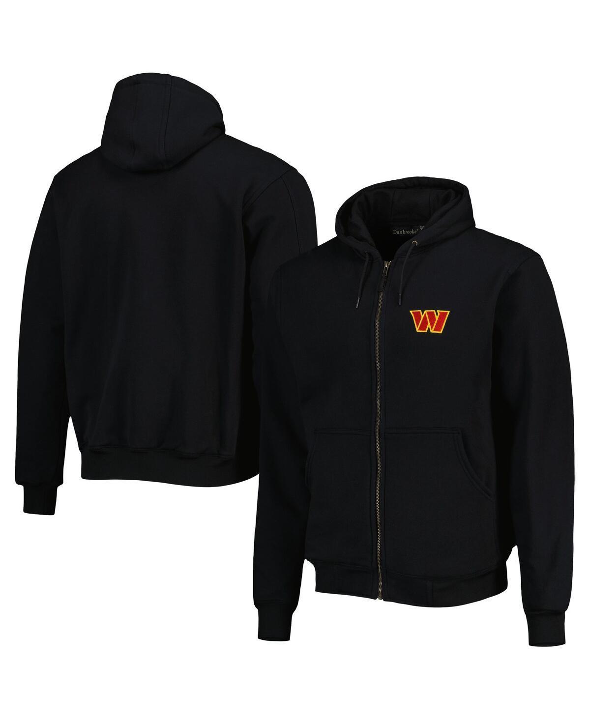 Mens Dunbrooke Black Washington Commanders Craftsman Thermal-Lined Full-Zip Hoodie Product Image