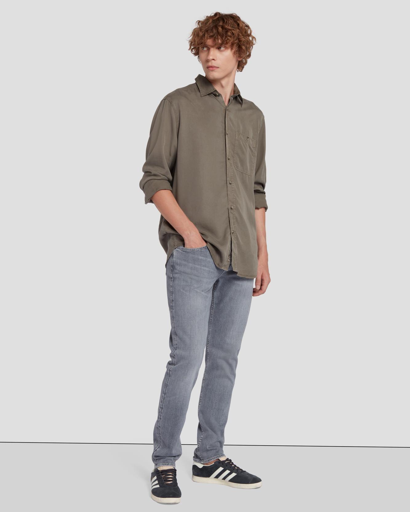 Weightless Shirt in Grey Male Product Image