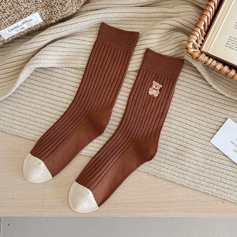 Patterned Crew Socks Product Image