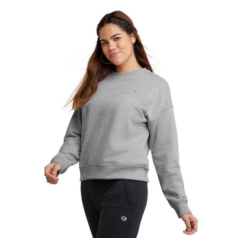 Womens Champion Powerblend Fleece Crewneck Sweatshirt Product Image