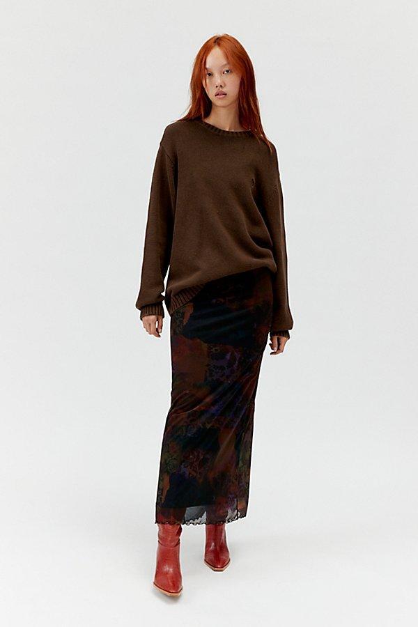 Urban Outfitters UO Camilla Mesh Maxi Skirt Womens at Urban Outfitters Product Image