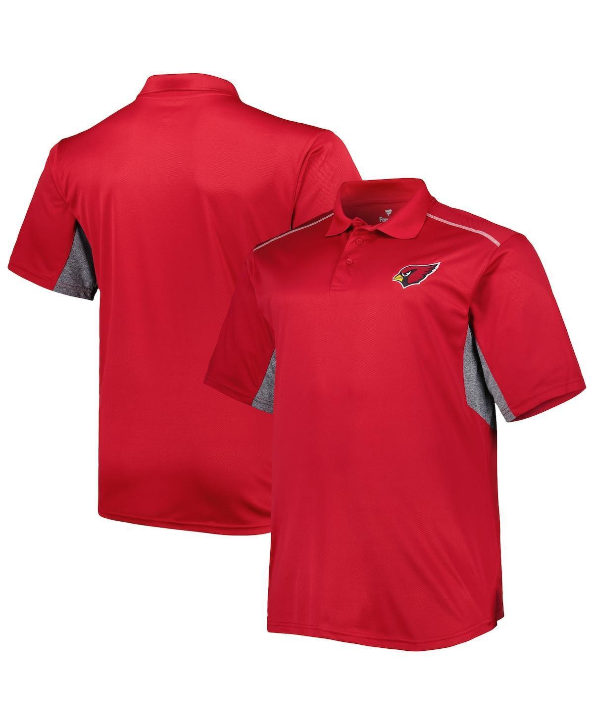 Mens Cardinal Arizona Cardinals Big and Tall Team Color Polo Shirt Product Image