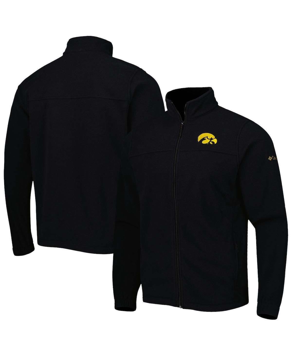 Mens Columbia Black Nebraska Huskers Flanker Iii Fleece Team Full-Zip Jacket - Black Product Image