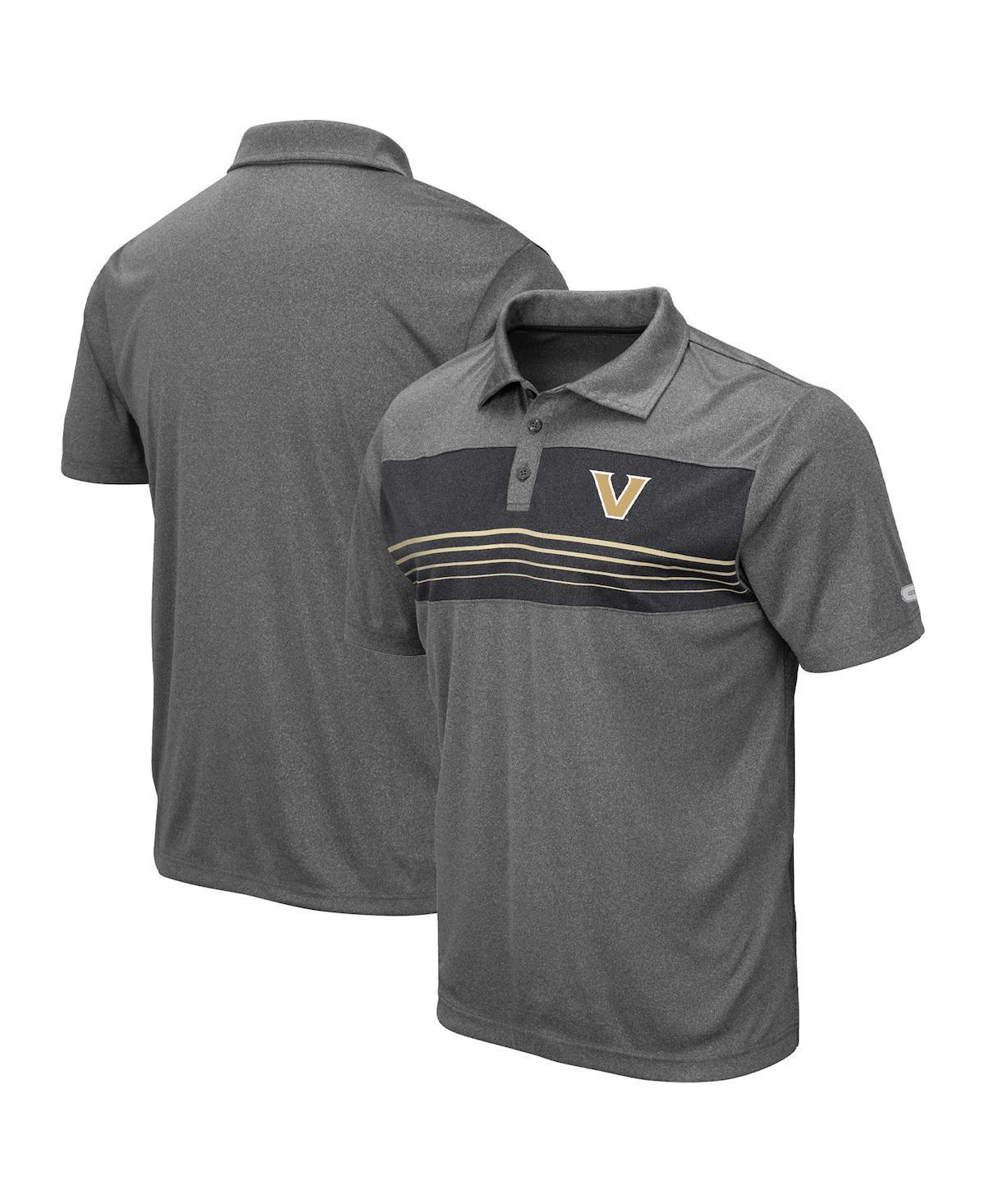 Mens Colosseum Heather Charcoal Vanderbilt Commodores Smithers Polo Product Image