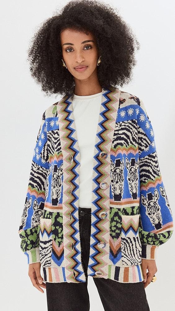 FARM Rio Zebra Ainika Cardigan | Shopbop Product Image