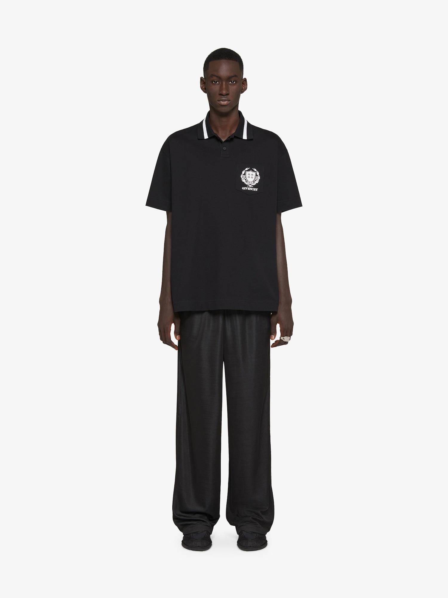 GIVENCHY Crest polo shirt in cotton Product Image