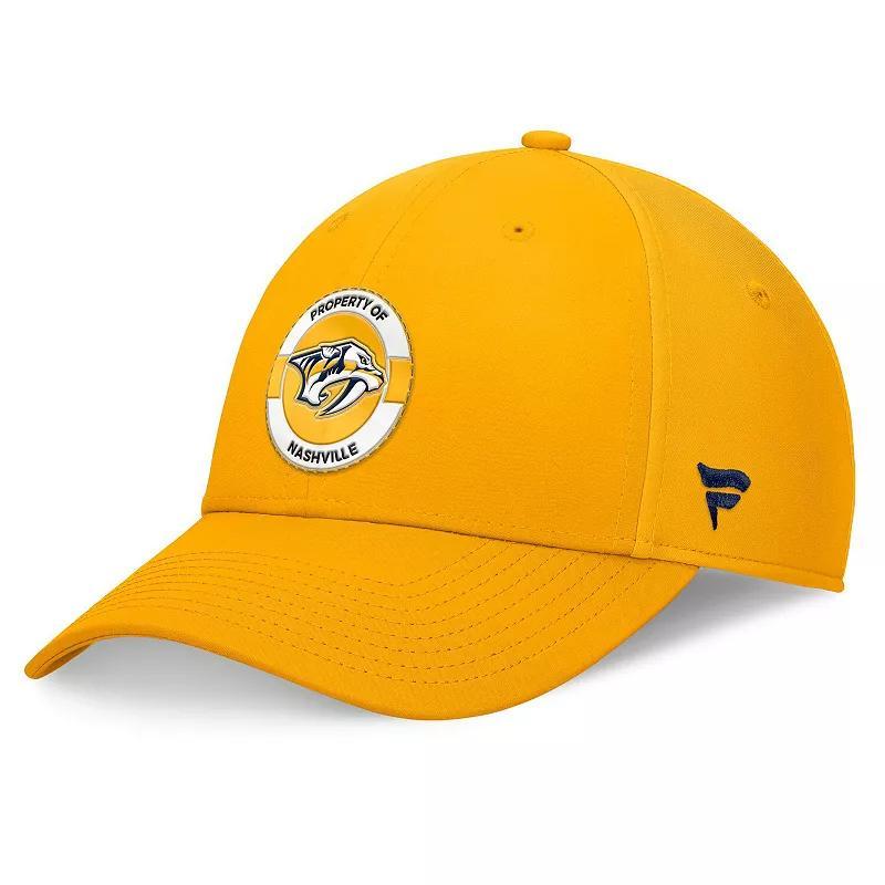 Mens Fanatics Gold Nashville Predators Authentic Pro Training Camp Flex Hat Product Image