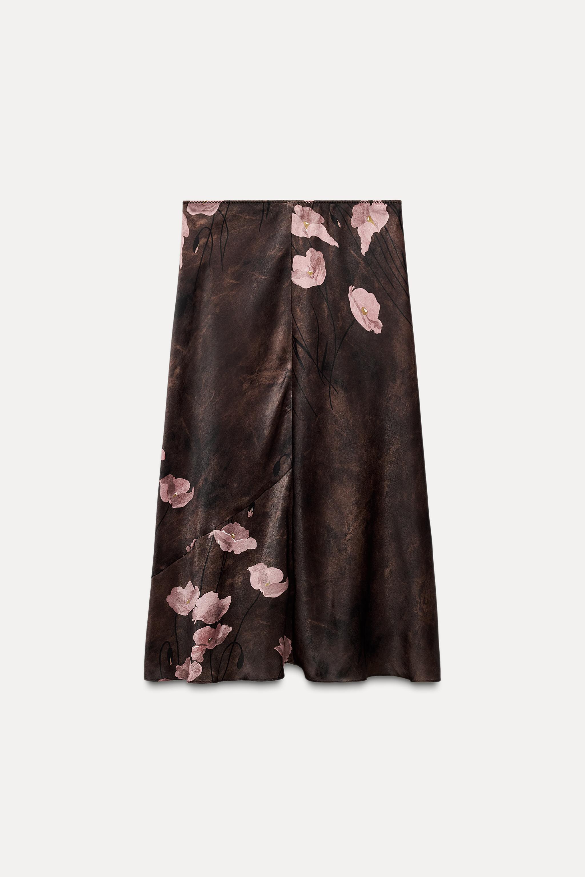 PRINTED MIDI SKIRT ZW COLLECTION Product Image