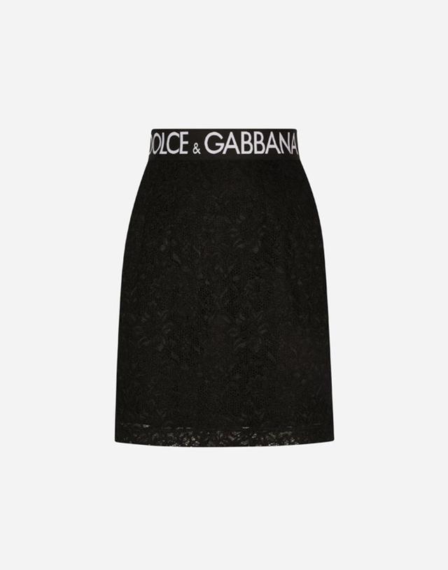 Lace Skirt In Black Product Image