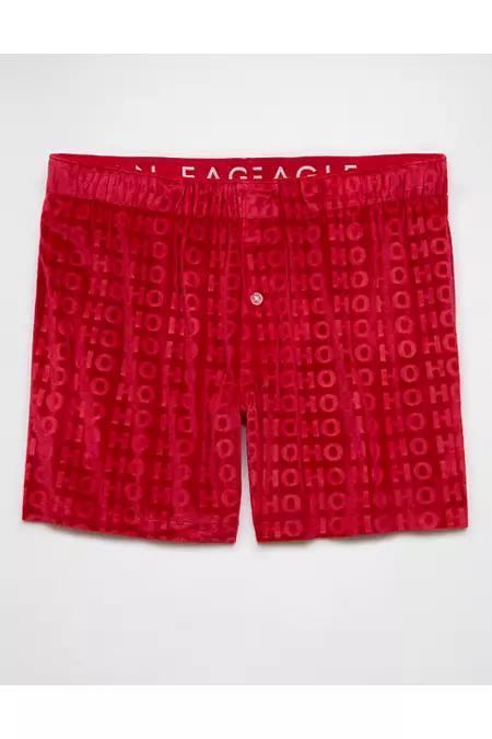 AEO Mens Ho Ho Ho Velvet Pocket Boxer Short Mens Product Image