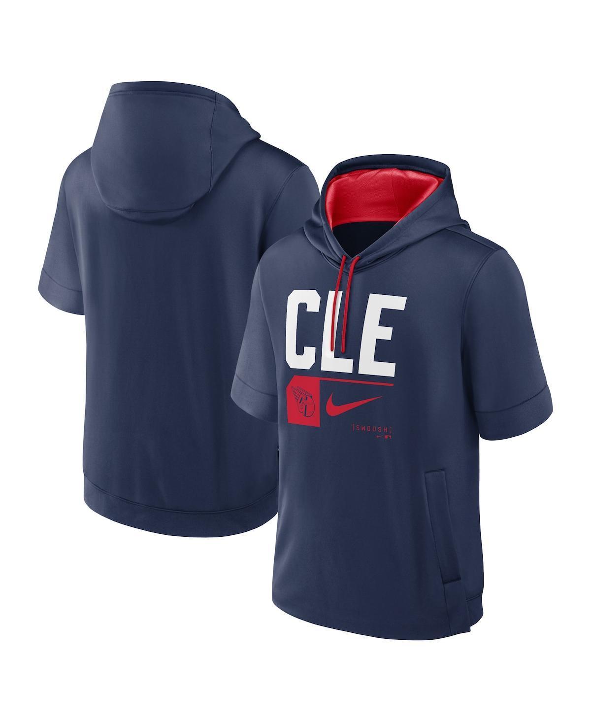 Seattle Mariners Tri Code Lockup Nike Mens MLB Short-Sleeve Pullover Hoodie Product Image