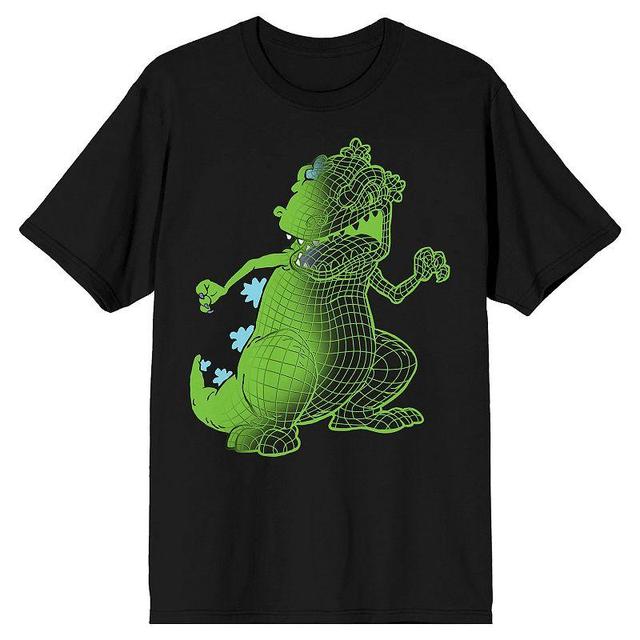 Mens Rugrats Wire Frame Reptar Graphic Tee Black Product Image