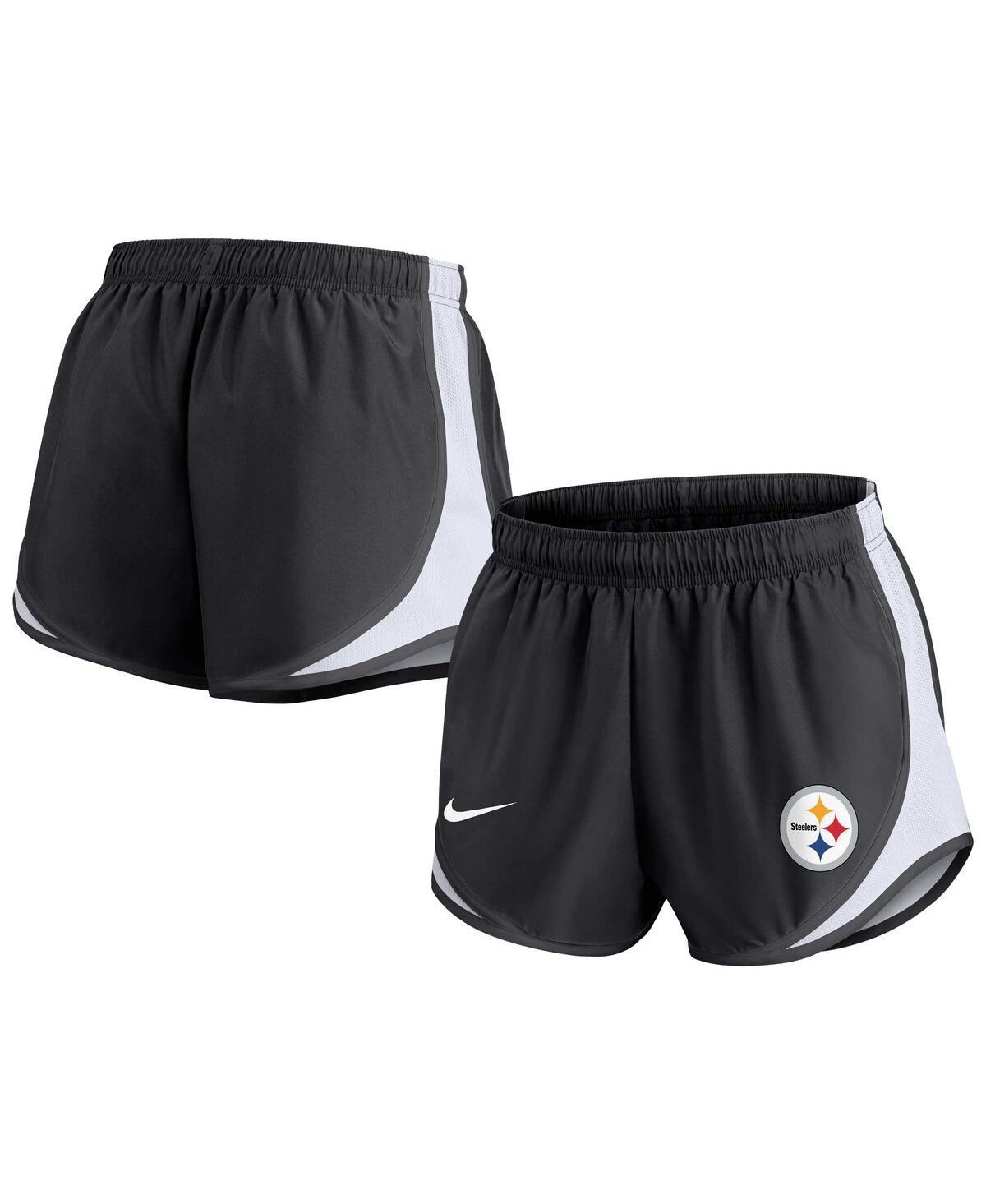 Womens Nike Black Pittsburgh Steelers Plus Size Tempo Shorts Product Image