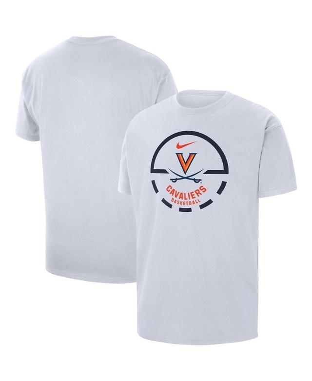 Mens Nike White Virginia Cavaliers Free Throw Basketball T-shirt Product Image