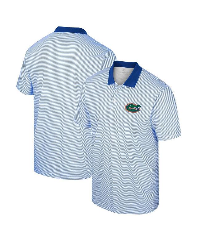 Mens Colosseum White Florida Gators Print Stripe Polo Shirt - White Product Image