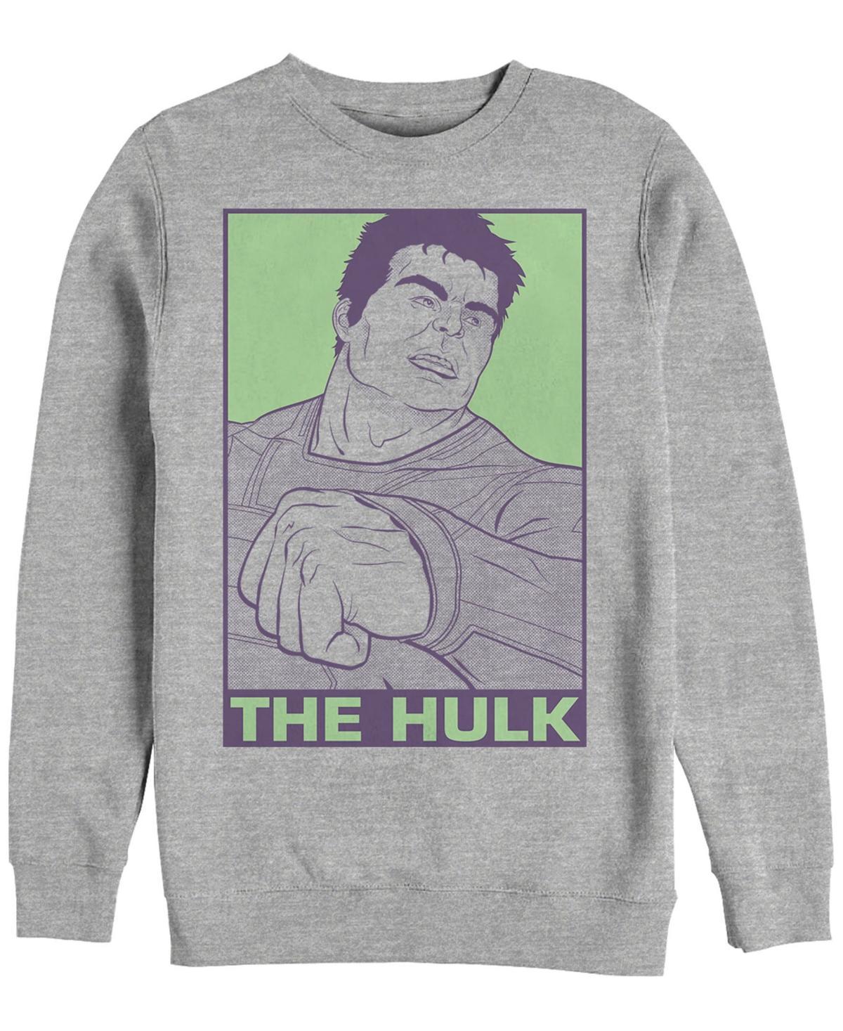 Mens Marvel Avengers Endgame Pop Art Hulk Sweatshirt Med Grey Product Image