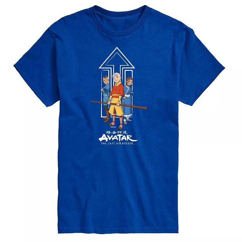 Big & Tall Avatar The Last Airbender Trio Graphic Tee, Mens Med Blue Product Image