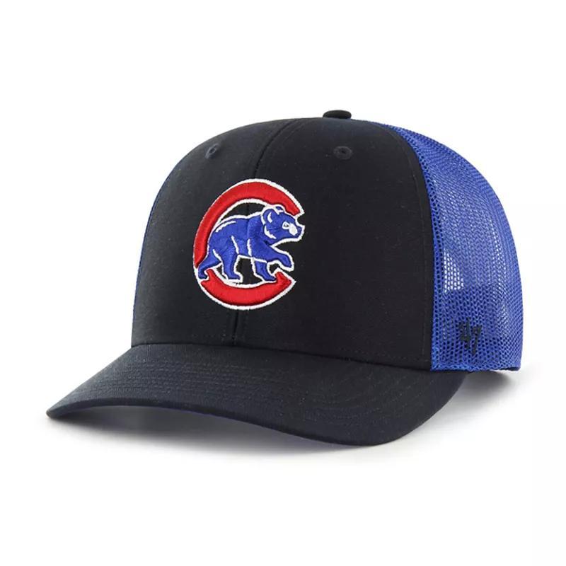 Mens 47 Chicago Cubs Secondary Trucker Snapback Hat, Blue Product Image