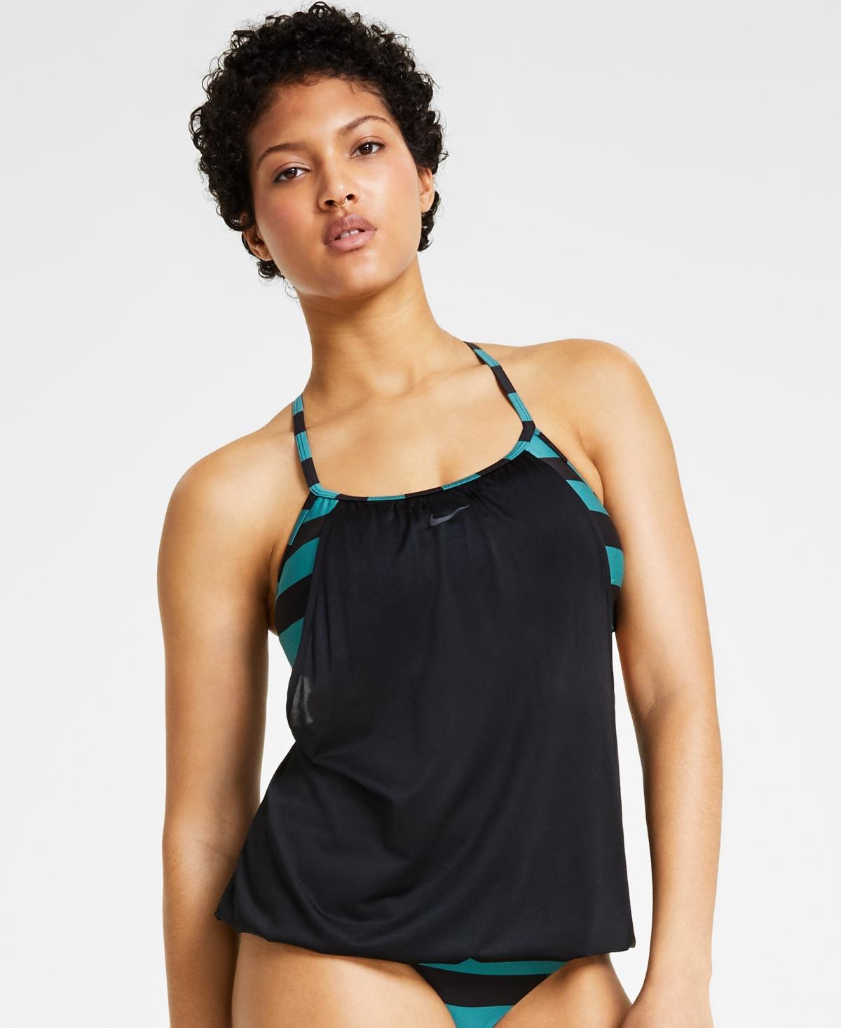 Nike Womens Statement Stripe Layered Tankini Top Product Image