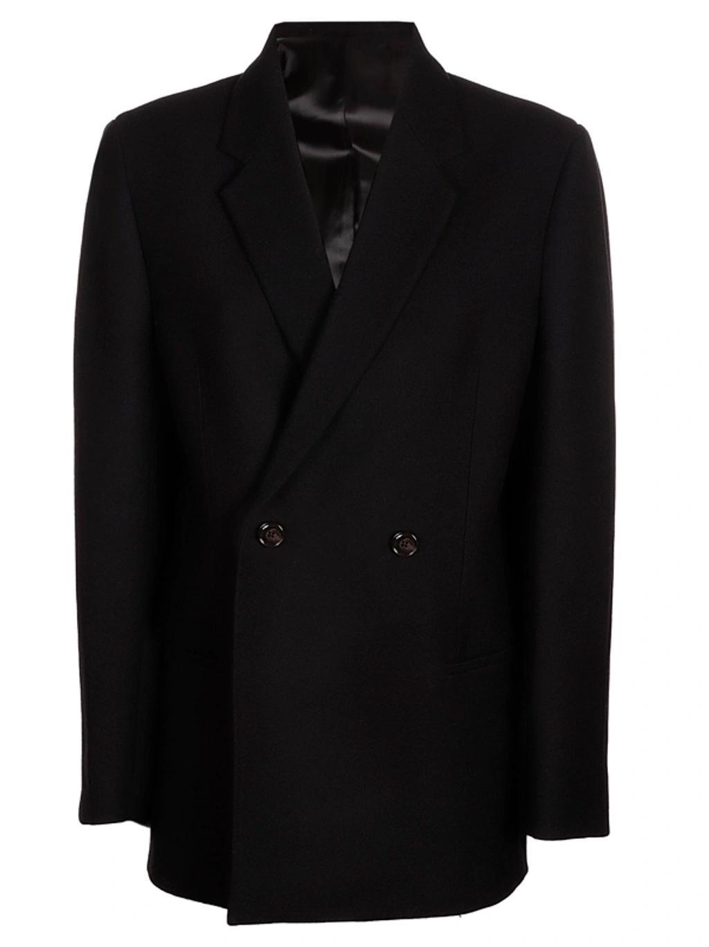 Black Double Breasted Blazer Product Image