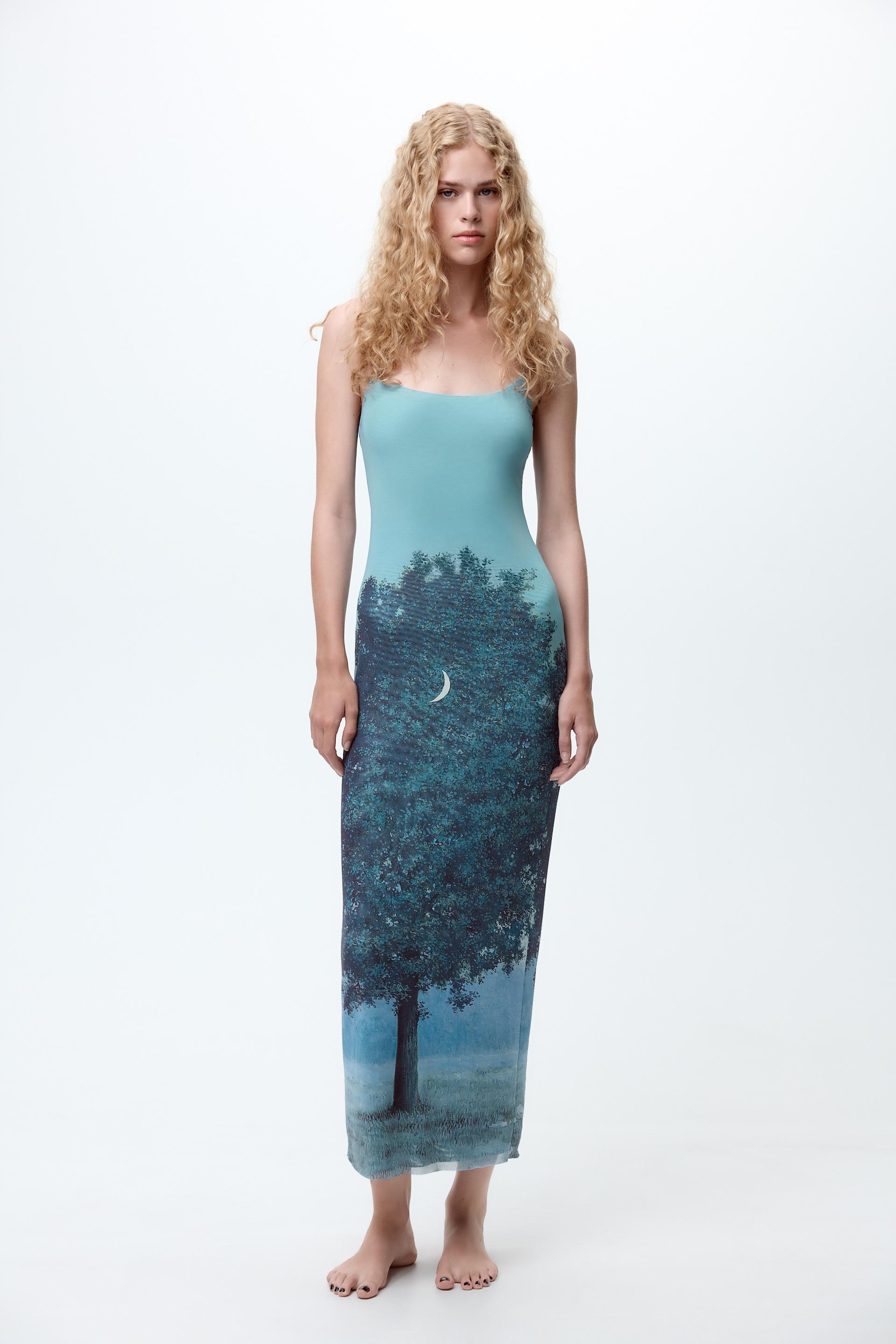 RENÉ MAGRITTE PRINT TULLE DRESS Product Image