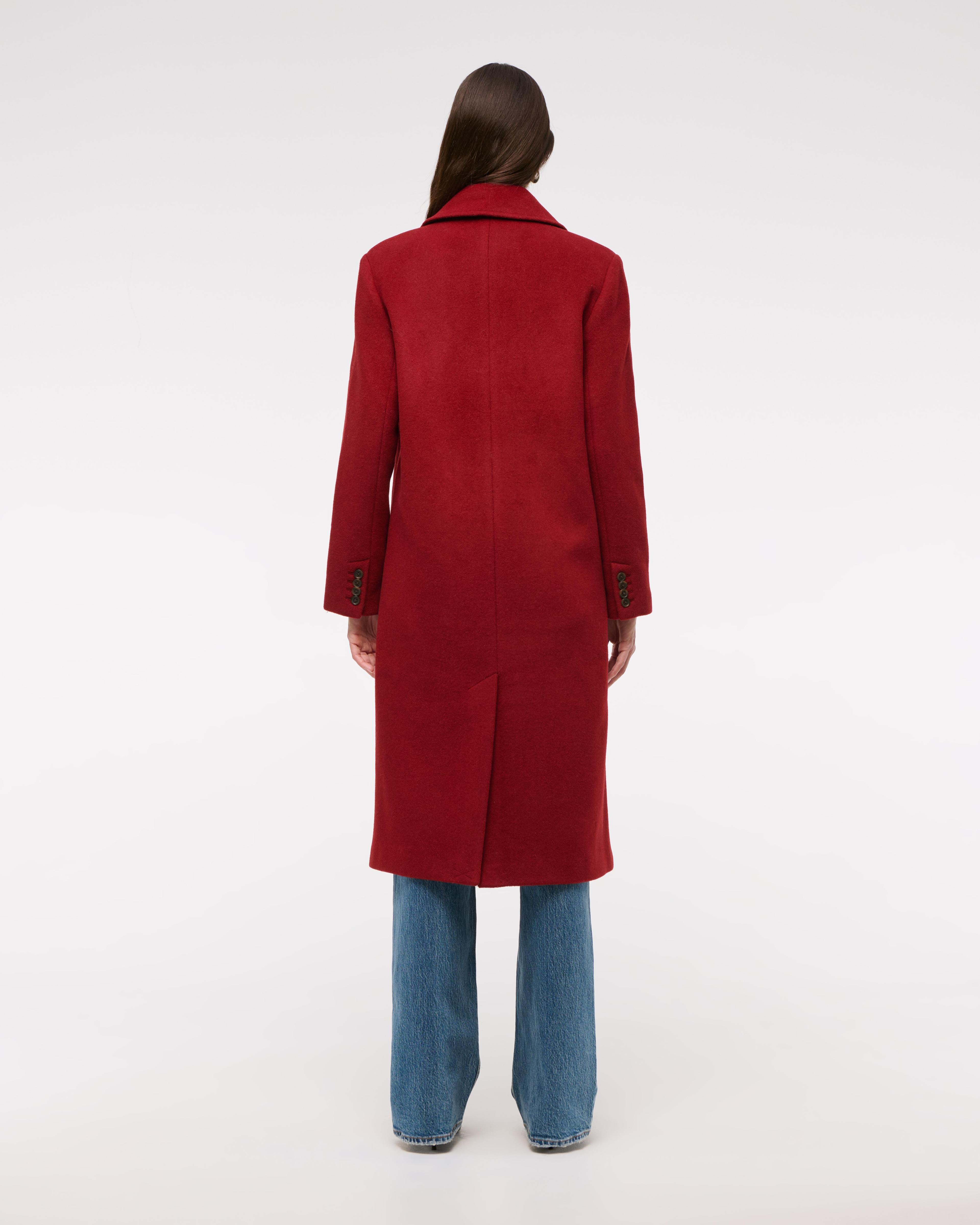 Wool-Blend Tailored Topcoat Product Image