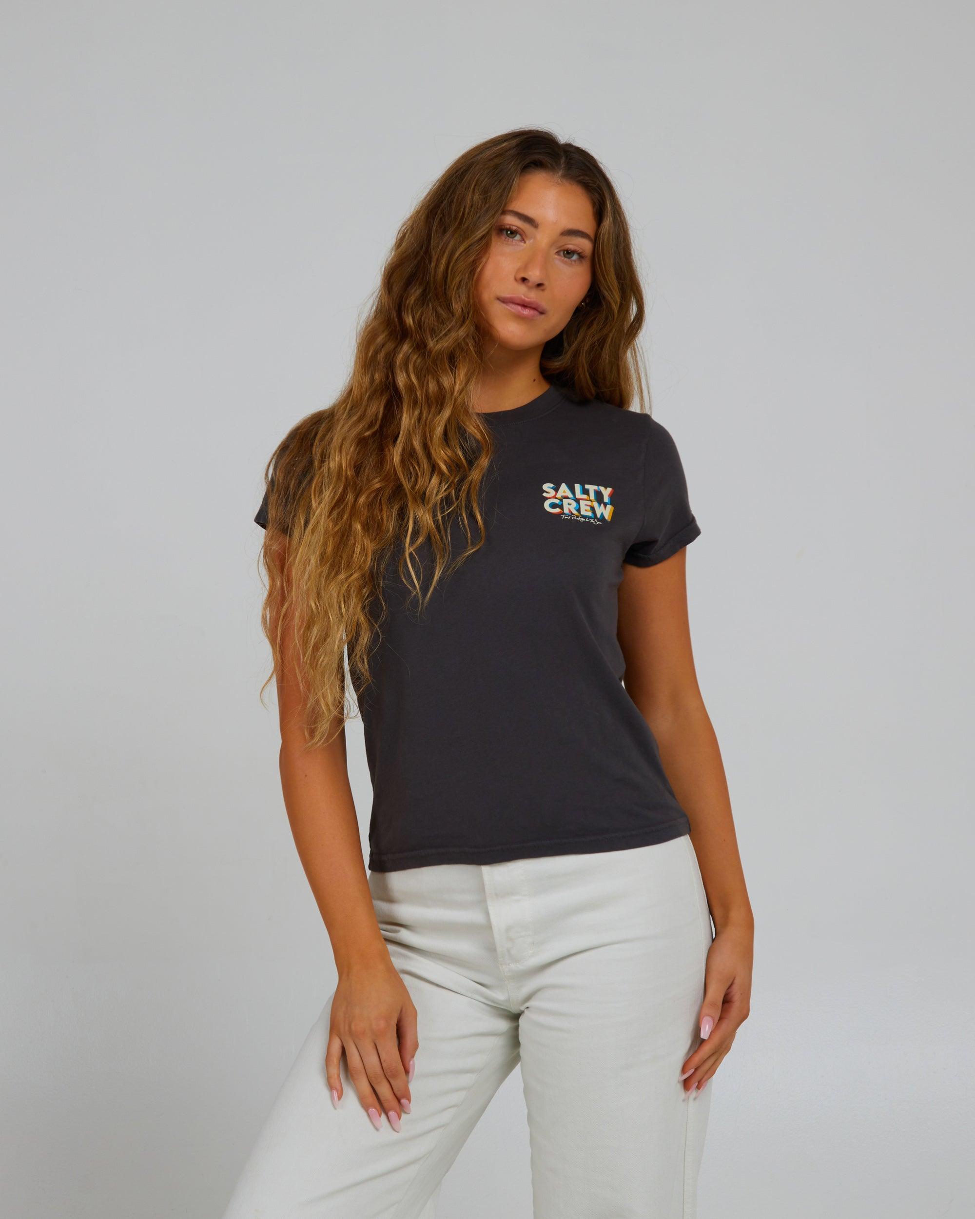 Jolly Modern Tee - Charcoal Female Product Image