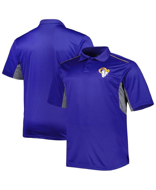 Mens Royal Los Angeles Rams Big & Tall Team Color Polo Product Image