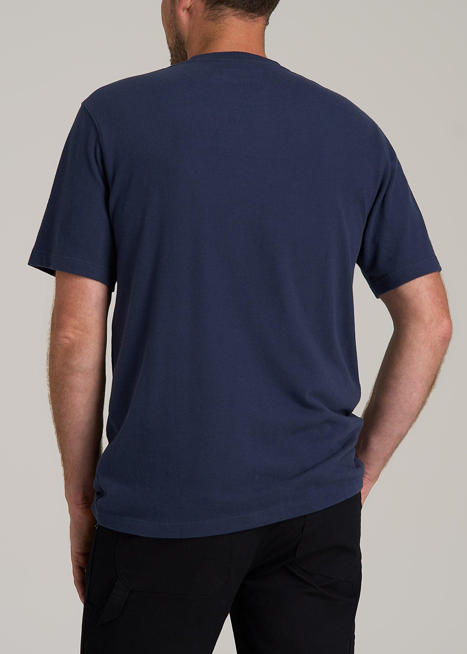 LJ&S Workwear Pocket T-Shirt for Tall Men in Midnight Navy Male Product Image