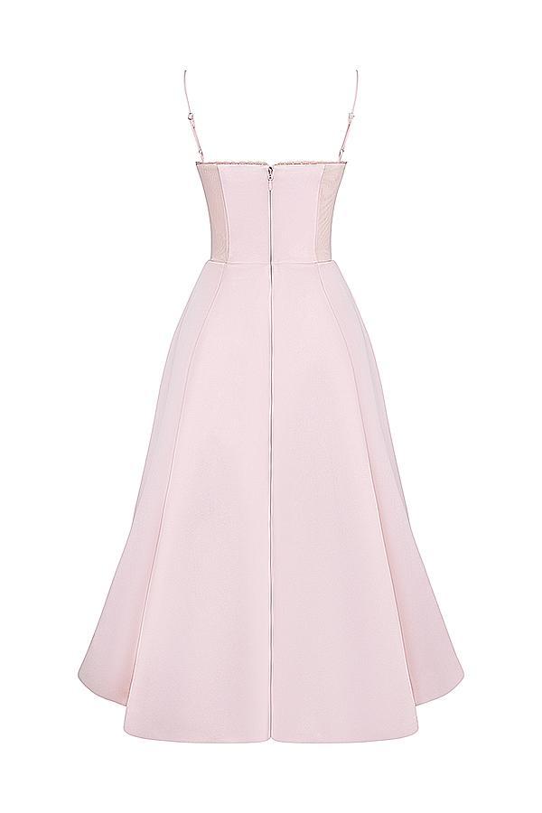 Mademoiselle Ballerina Pink Midi Dress Product Image