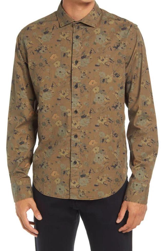 Pursuit Rove Button-up Shirt In Armyfloral Product Image