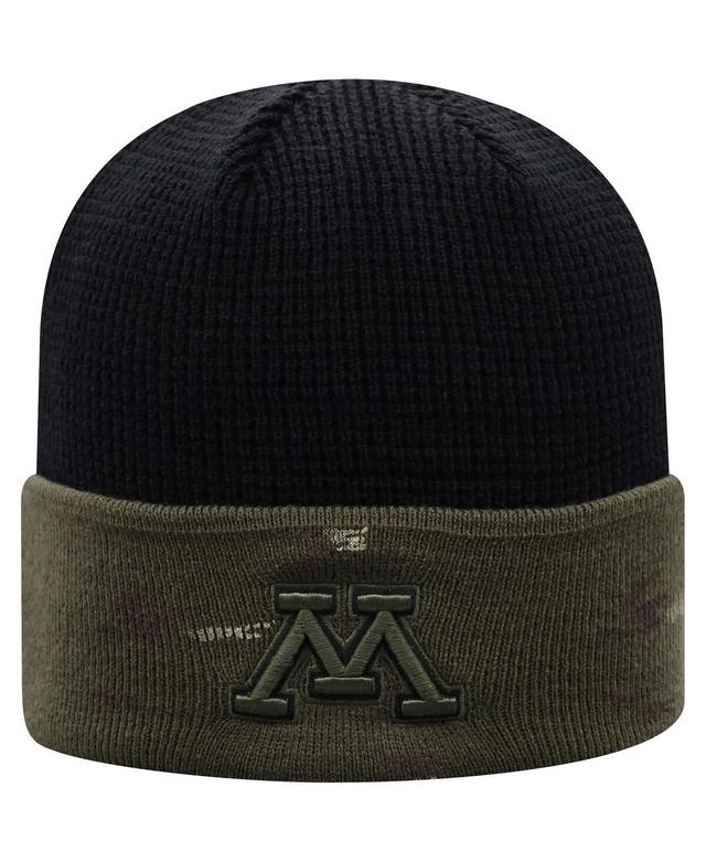 Mens Olive and Black Minnesota Golden Gophers Oht Military-Inspired Appreciation Skully Cuffed Knit Hat - Olive Product Image