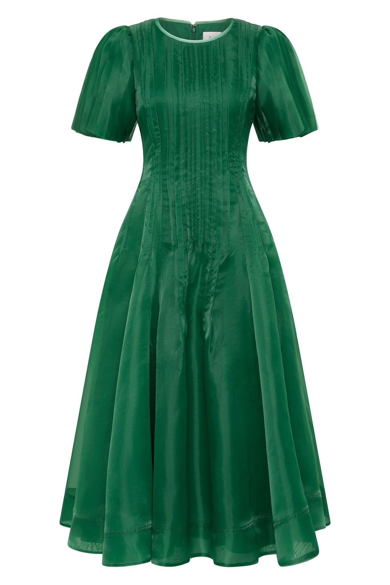 Nova Pleated Midi Dress Product Image