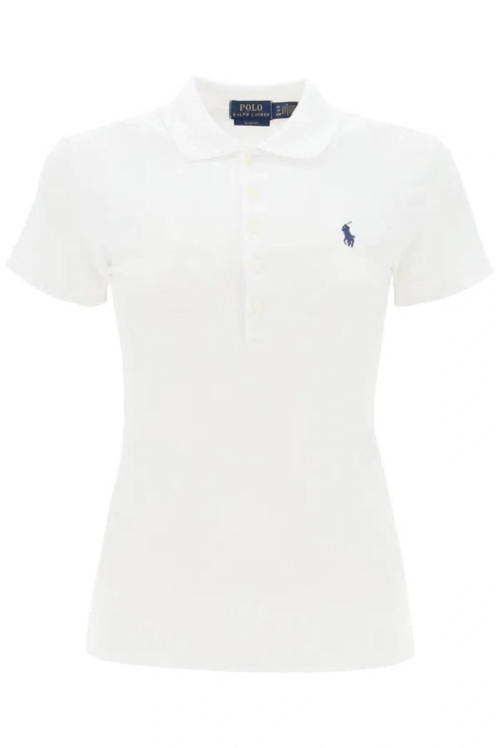 POLO RALPH LAUREN Polo With Pony Logo In White Product Image