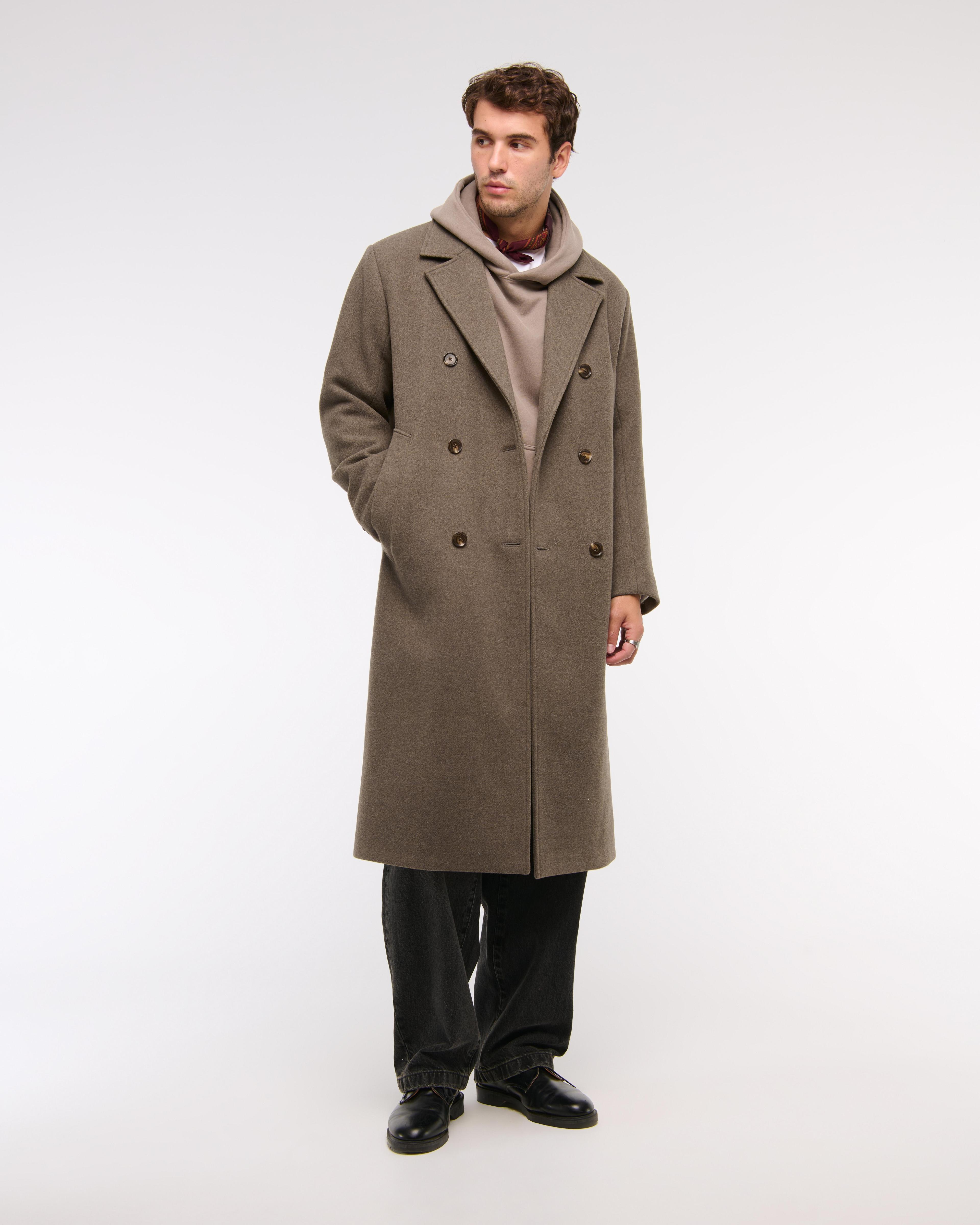 Double-Breasted Long Coat Product Image